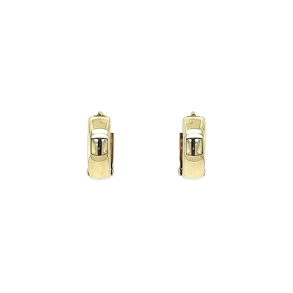 Gold Round Earrings