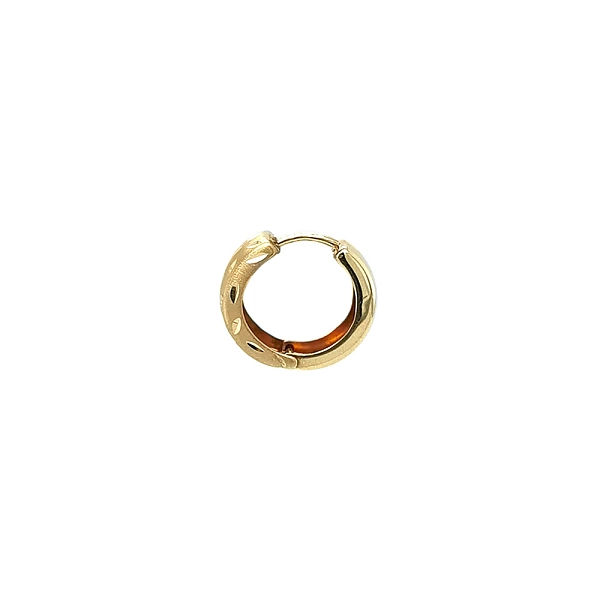 Gold Round Earrings