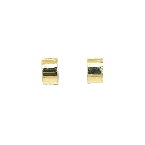 Round Earrings made of Combination Gold