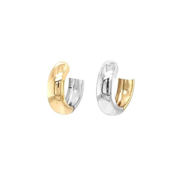 Gold Reversible Round Earrings