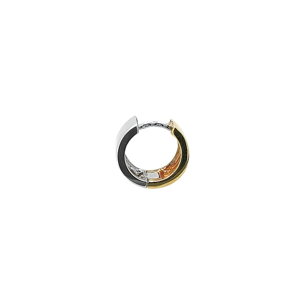 Double-sided Earrings made of Combination Gold