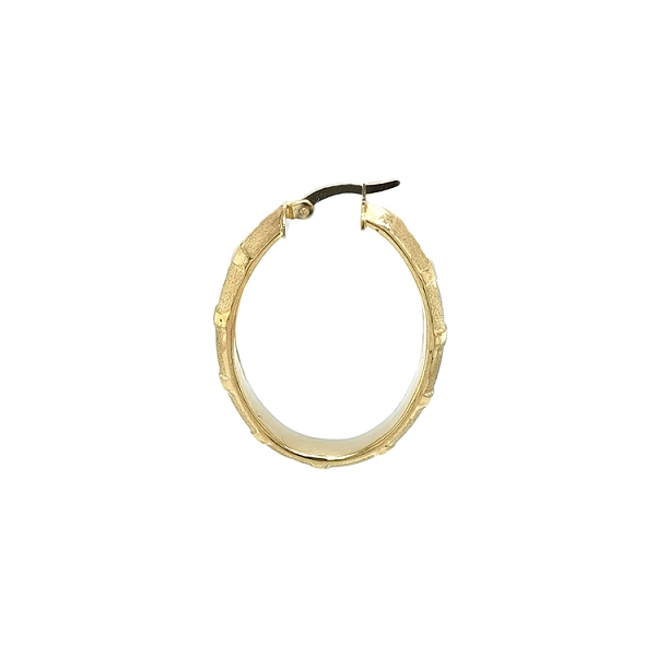 Gold Round Earrings