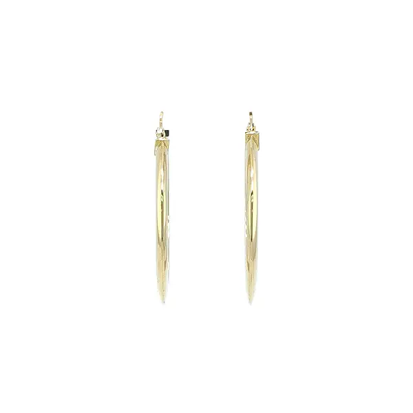 Gold Round Earrings