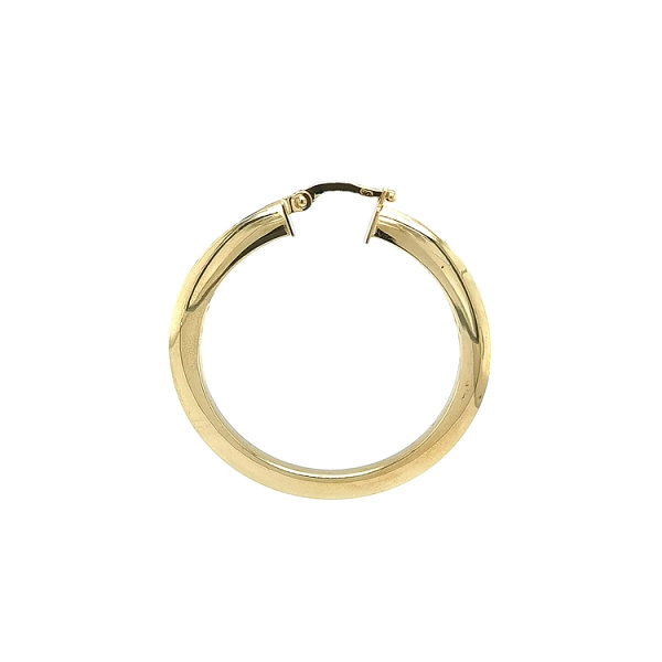 Gold Round Earrings