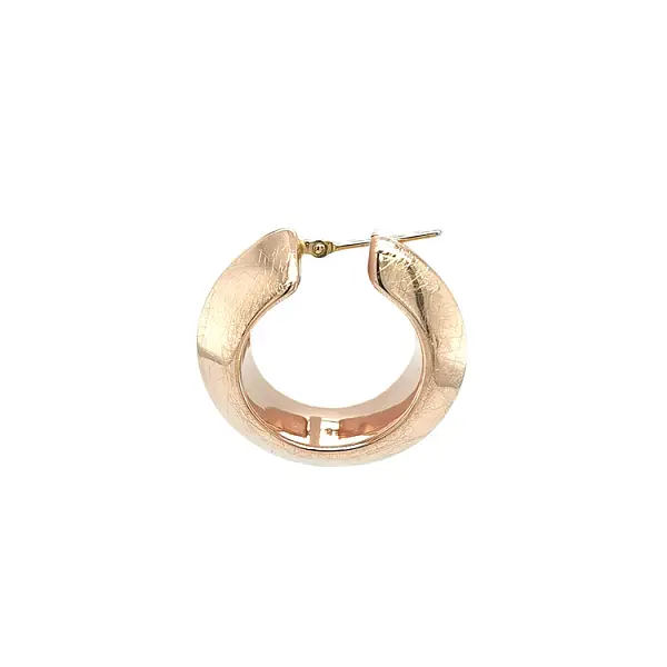 Round Earrings made of Pink Gold
