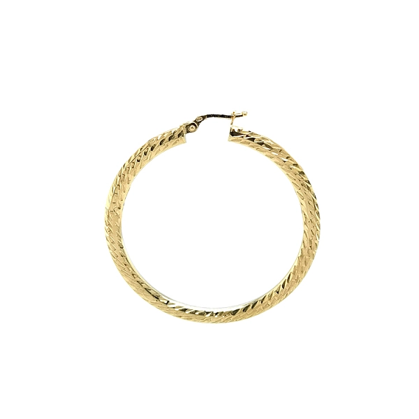 Gold Round Earrings
