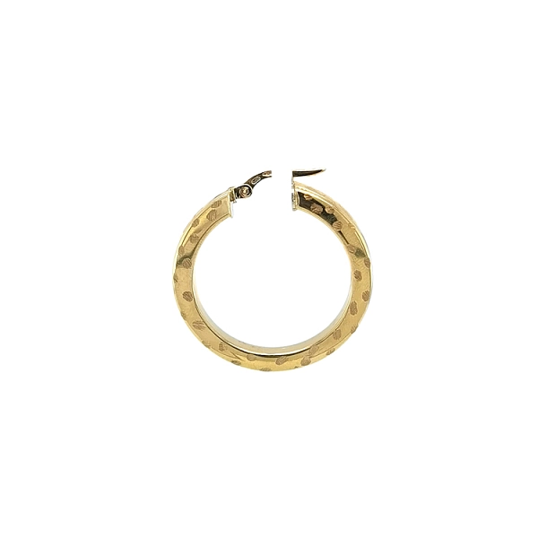 Gold Round Earrings