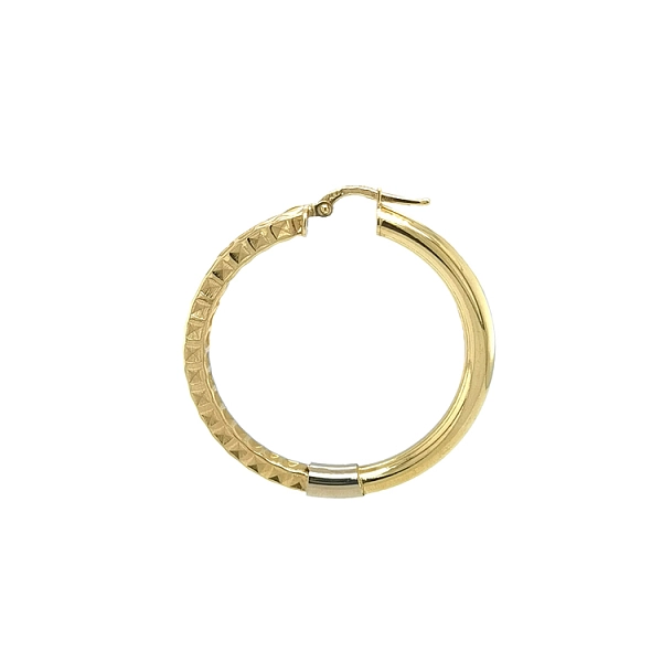 Gold Round Earrings