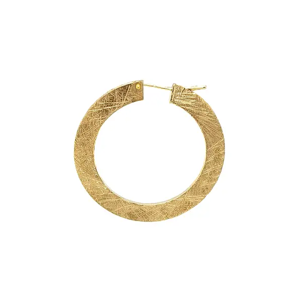 Gold Round Earrings