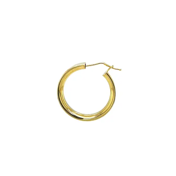 Gold Round Earrings