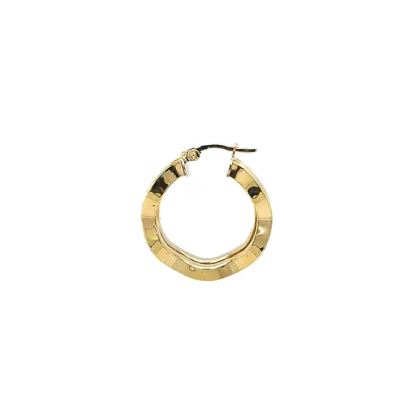 Gold Round Earrings