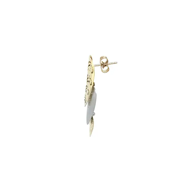 Cobminated Gold Earrings