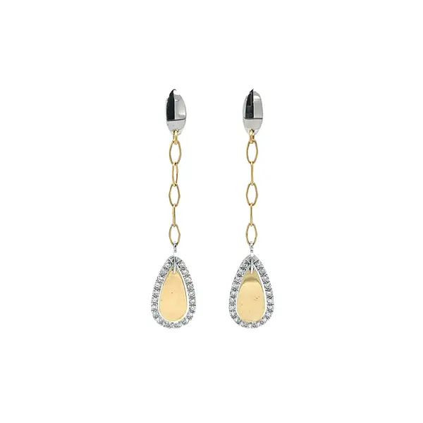 Earrings made of Combination Gold