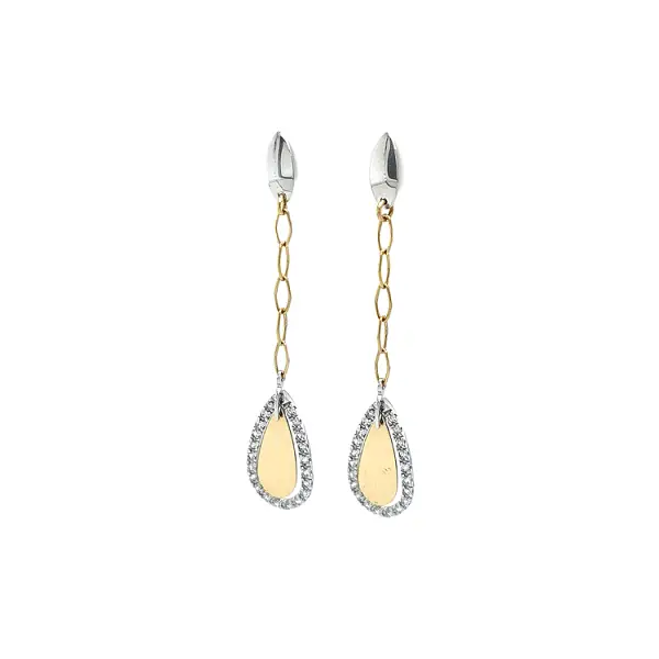 Earrings made of Combination Gold
