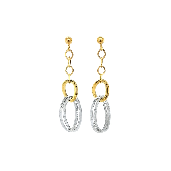 Earrings made of Combination Gold