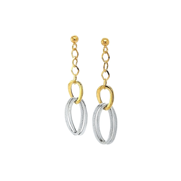 Earrings made of Combination Gold