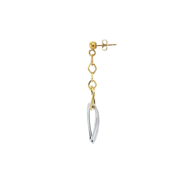 Earrings made of Combination Gold