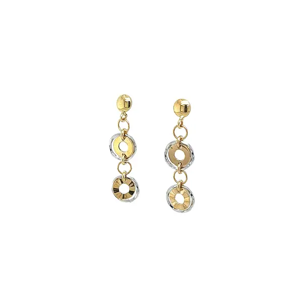 Earrings made of Combination Gold