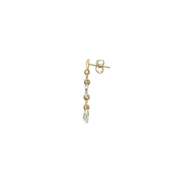 Earrings made of Combination Gold
