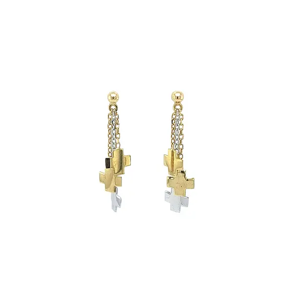 Earrings made of Combination Gold