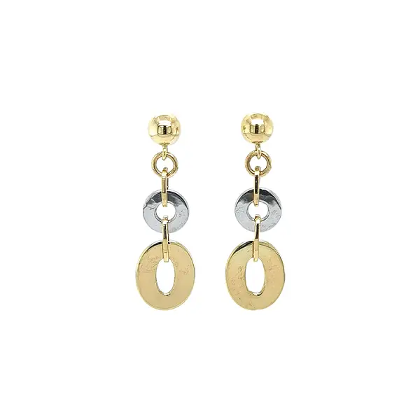 Earrings made of Combination Gold