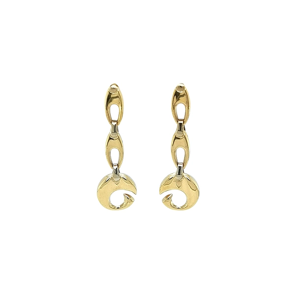 Gold dangle earrings