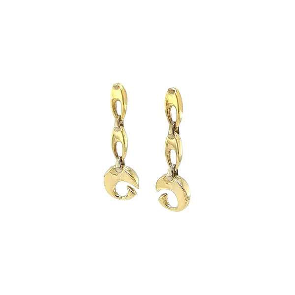 Gold dangle earrings