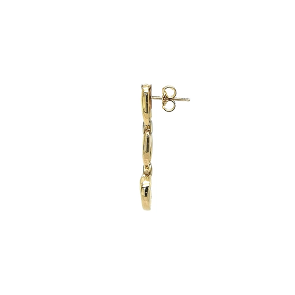 Gold dangle earrings