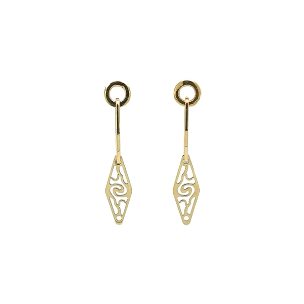 Gold dangle earrings
