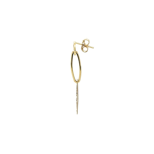Gold dangle earrings