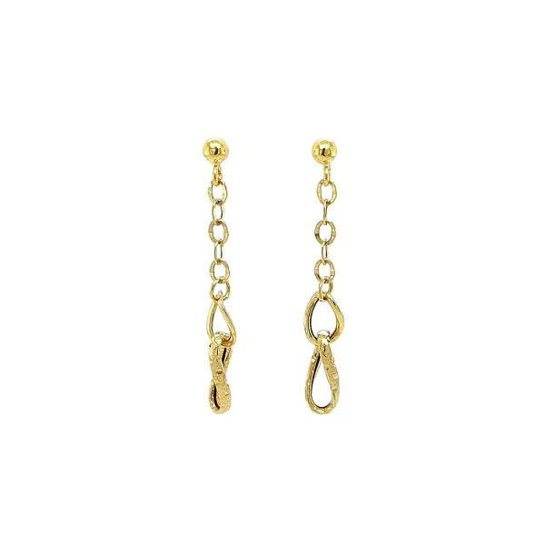 Gold dangle earrings