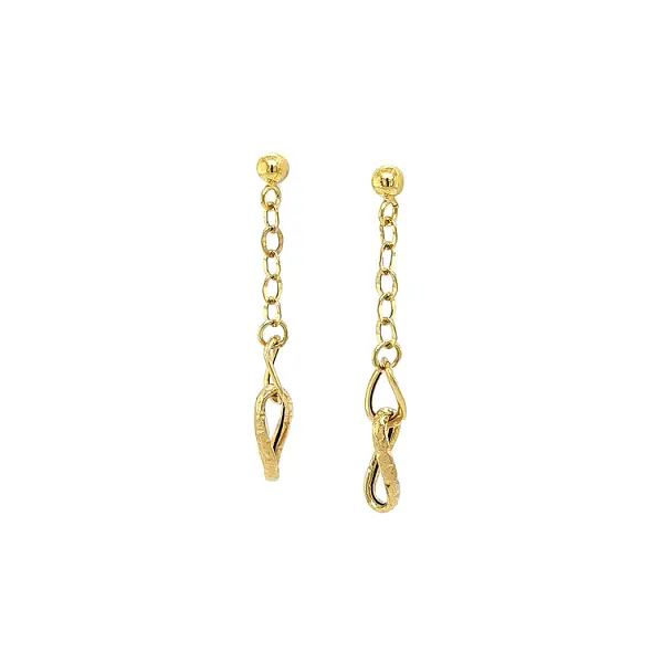 Gold dangle earrings