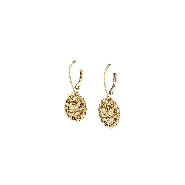 Gold dangle earrings