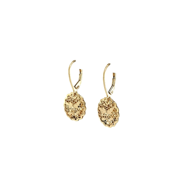 Gold dangle earrings