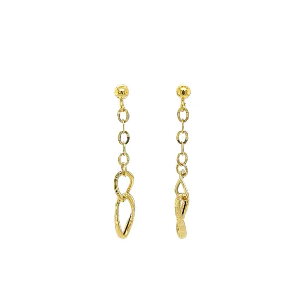 Gold dangle earrings