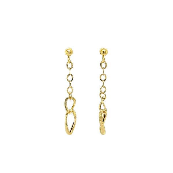 Gold dangle earrings