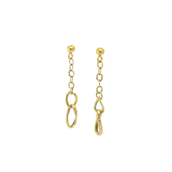 Gold dangle earrings