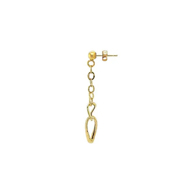 Gold dangle earrings