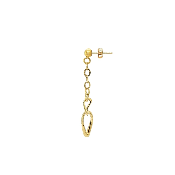 Gold dangle earrings