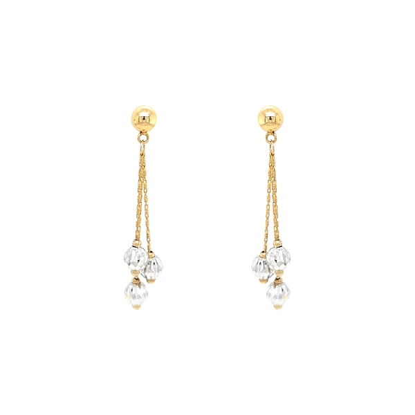 Gold Combination dangle earrings