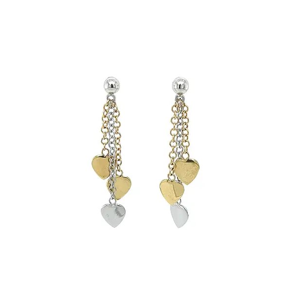 Earrings made of Combination Gold