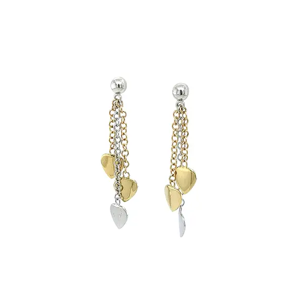Earrings made of Combination Gold
