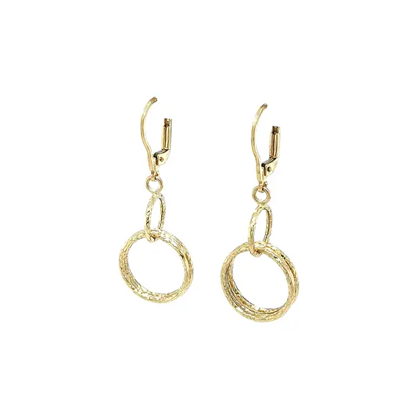 Gold dangle earrings