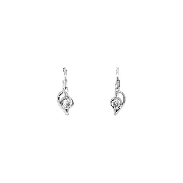 Elegant White Gold Earrings with a Touch of Luxury