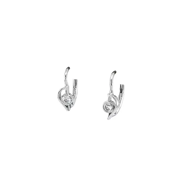 Elegant White Gold Earrings with a Touch of Luxury