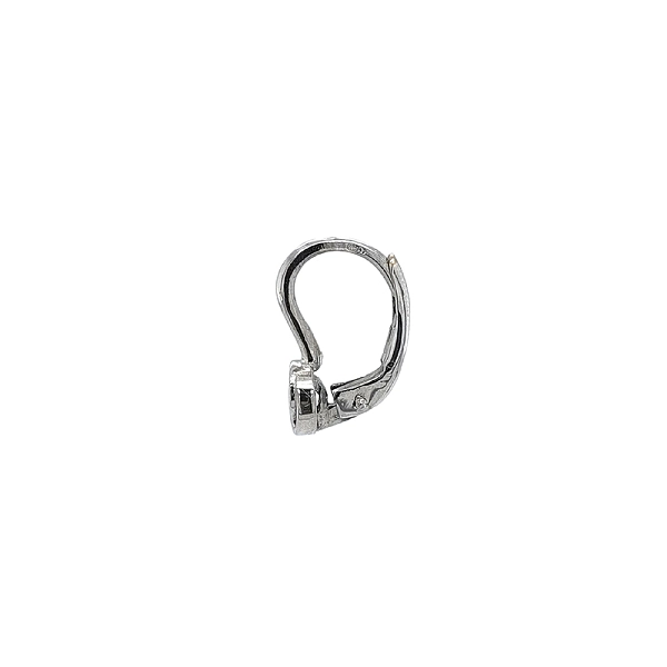 Elegant White Gold Earrings with Zirconia