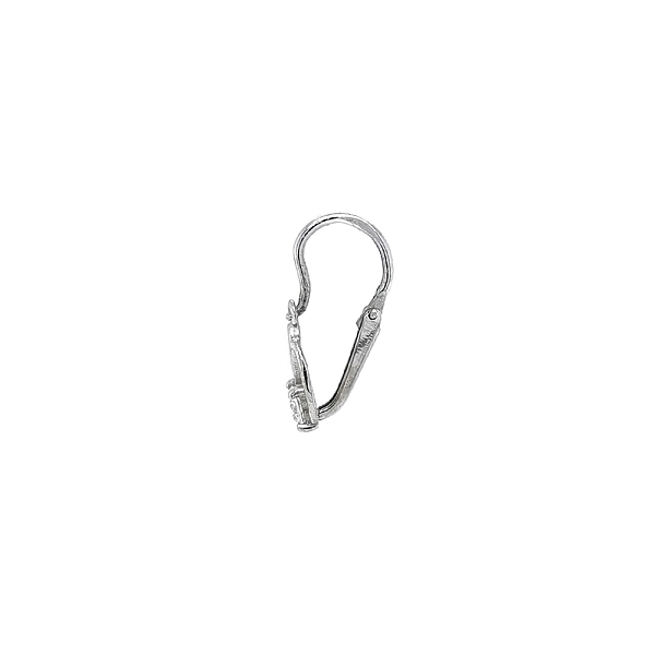Children's Earrings with White Gold Zircons