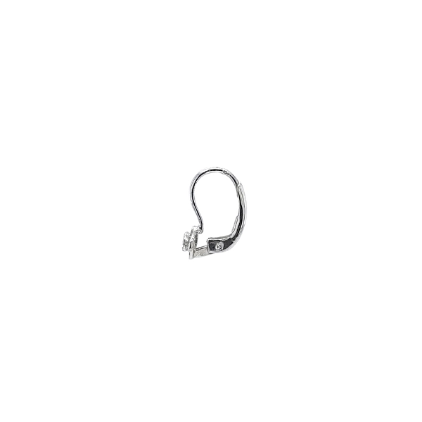 Earrings with White Gold Zircons