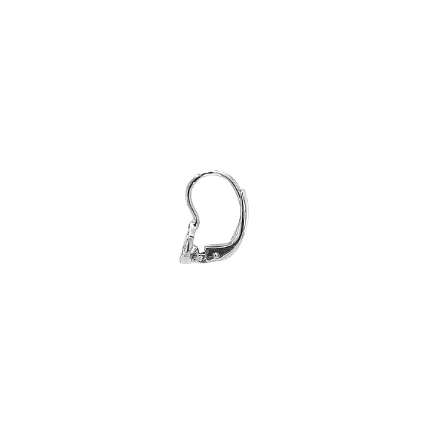 Earrings with White Gold Zircons