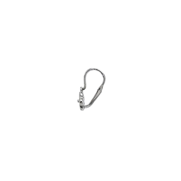 Children's Earrings with White Gold Zircons